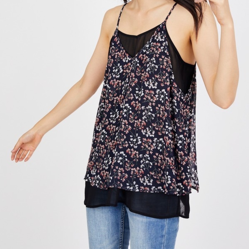 Small julep + petals floral tank